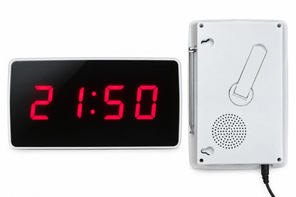 Wireless Nurse Calling & Waiter Calling System with LED Display Receiver, Voice Announcement & Call Buttons