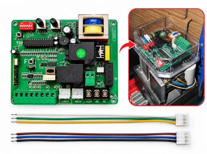 Combo-CN87 CB-SGM Control Board AC Sliding Gate Motor with 2 remotes