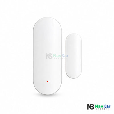 NavKar MC-TY Wi-Fi door contact sensor with red indicator and matching magnet