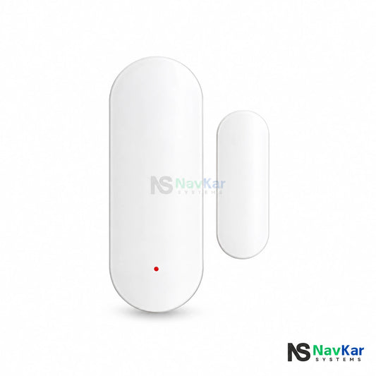 NavKar MC-TY Wi-Fi door contact sensor with red indicator and matching magnet