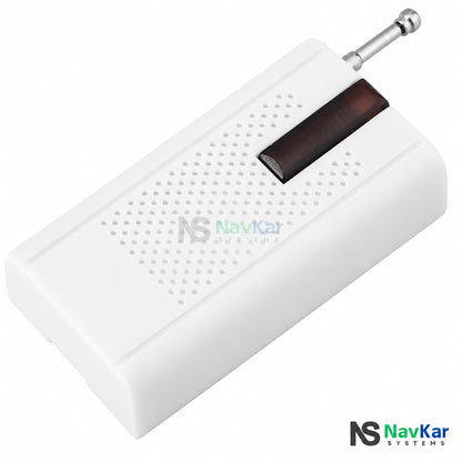 NavKar VS-43 wireless vibration sensor with silver antenna and dark indicator strip