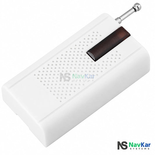NavKar VS-43 wireless vibration sensor with silver antenna and dark indicator strip