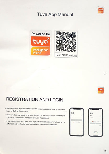 BMT-22  Weatherproof Tuya WiFi Smart Door Lock Digital Password Double Fingerprint Electronic motorised Rim Lock for All Swing Doors