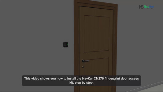NavKar CN276 fingerprint door access kit overview: what is in the box, how it works and how to check the lock