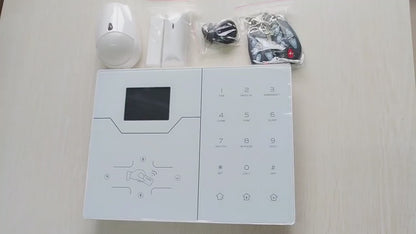 NAVKAR SYSTEMS ACJ-1008  Dual Network Smart WiFi + 4G GSM Home Security Alarm System | 433MHz Wireless Anti-Theft Alarm Kit | App Control, Door Detection, iOS & Android Support, Smart Doorbell Function