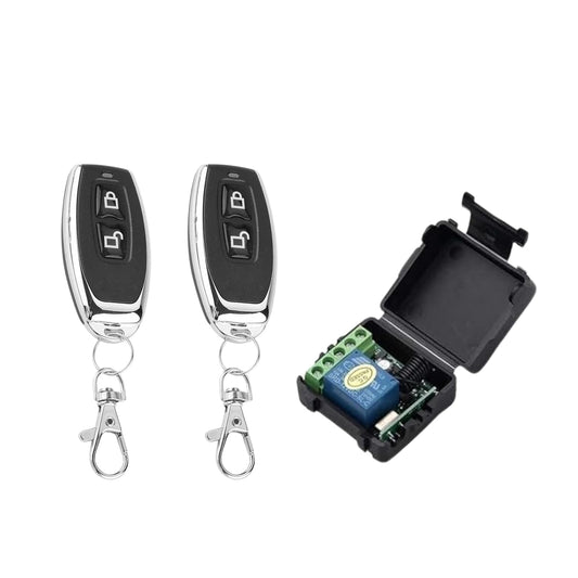 Combo-CN273 (RR-120143) Remote Receiver with (RM-BL0243) 2 Black Remotes for Electronic or EM Door Lock