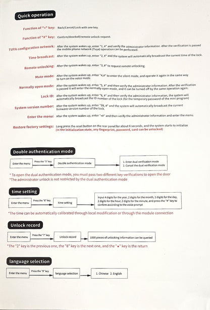 BMT-22  Weatherproof Tuya WiFi Smart Door Lock Digital Password Double Fingerprint Electronic motorised Rim Lock for All Swing Doors