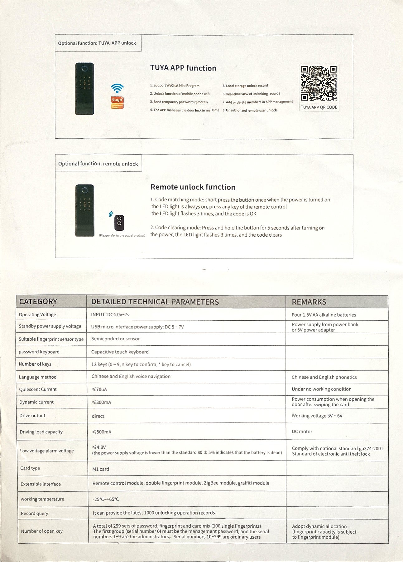 BMT-11  weatherproof Tuya WiFi Smart Door Lock Digital Password Single Fingerprint Electronic motorised Rim Lock for All Swing Doors