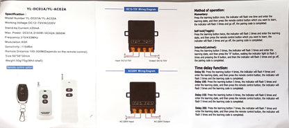 RR-220143 220v Remote Kit With 2 Remotes