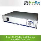 NavKar SYSTEMS 1 in 4 Out Video Distribution Amplifier for CCTV (VDA)