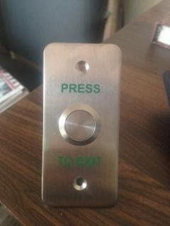 Stainless Steel Switch Panel Door Exit Push Button Access Control