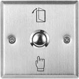 Stainless Steel Switch Panel Door Exit Push Button Access Control (3/3) inches