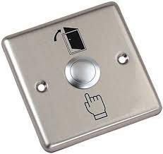Stainless Steel Switch Panel Door Exit Push Button Access Control (3/3) inches