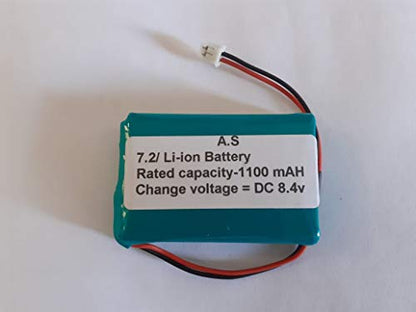 7.2/7.4 V Battery 1100 mAh Battery for ESSL ZK K30 BIOMETRIC Machine.