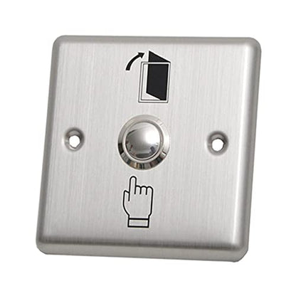 Anti-Rust Strong Metal Door Exit Push Button Switch Plate for Home Office Access Control System