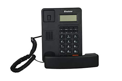 Spirit 221 Basic Corded Landline Phone with Display for Office & Home (Black)