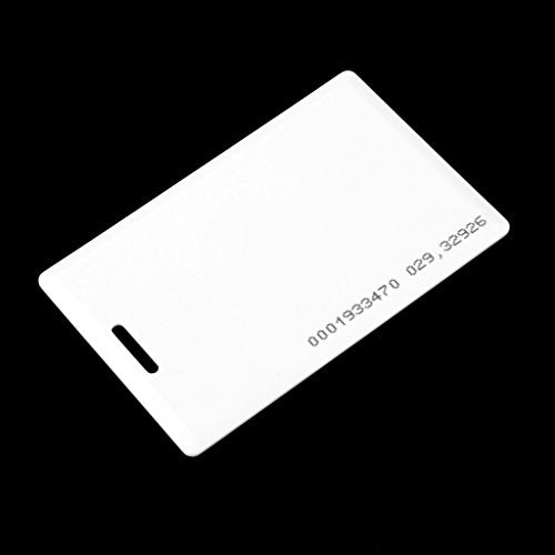 PVC 10x EM4100 RFID 125KHz Clamshell EM ID Card Thick Door Access Control 1.2 mm (White)