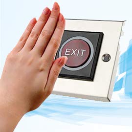 JENSONIC No Touch Stainless Steel Exit Button/Touch Free Door Release Sensor Button