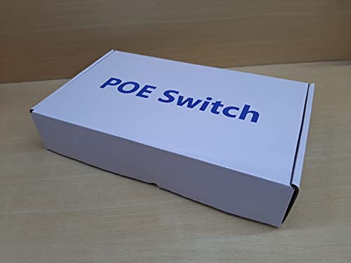 Navkar Systems Poe Switch | 8 Port Poe Switch| Poe Switch 8 Port Rj45(10/100Mbps) + 2 Port Uplink 100 Mbps Rj45 (10/100Mbps) CCTV Networking Poe Switch Ethernet RJ45 Switch