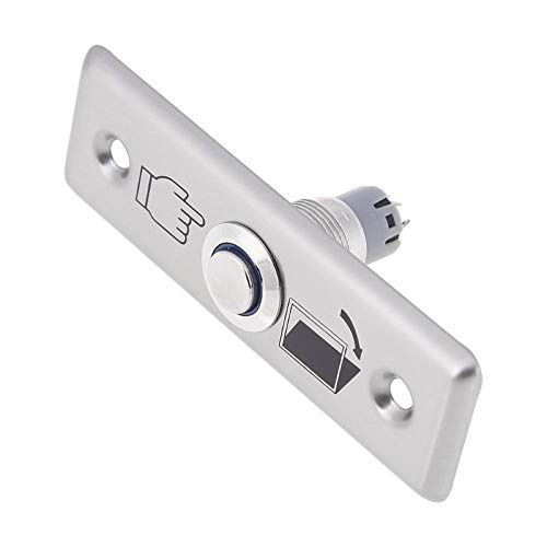 Stainless Steel Square Switch Button Panel Door Exit Home Push Release for RFID Access Control System