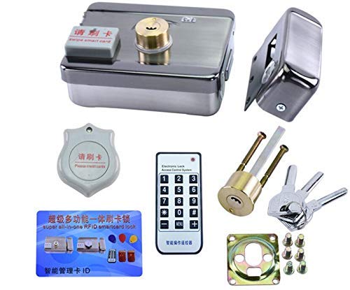 Electronic Lock Motor Operated Silent Outdoor Type Open by RFID Card, Remote, Switch, Security Lock,Steel Door Lock