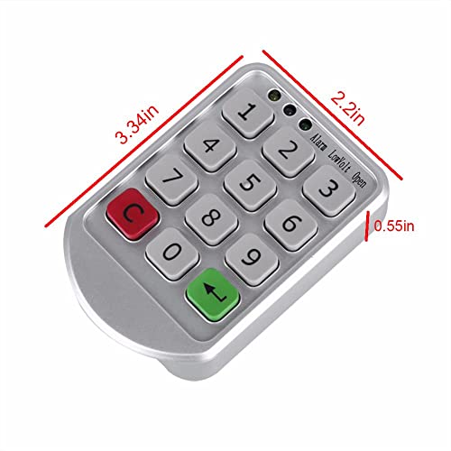 NAVKAR SYSTEMS Electronic Digital Password Lock Digital Key Pad Numbers Door Lock Combination Drawer Lock for Wood Cabinet Code Password Locks