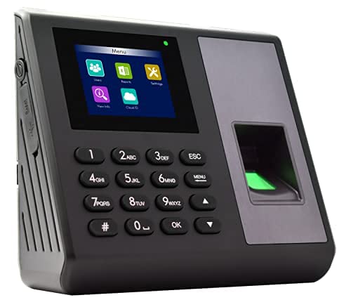 Navkar Systems Biometric Fingerprint Sensor Scanner Time Attendance & Access Control Scanner Clock Employee Checking-in Recorder Machine- Upto 2000 Finger Capacity