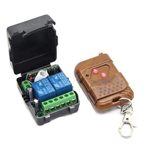 DC 12v 2 CH Channel Wireless RF Remote Control Switch Transmitter Receiver 10A Relay