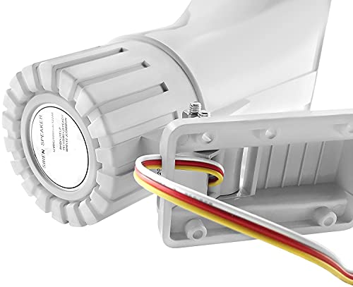 30 Watt Siren Dual Tone Indoor/Outdoor Water Proof Self-Contained Electric Security Siren SD-30W 6-12VDC 1.1Ah 120db 8 X 5.5 X 9 Inch Long Range Siren