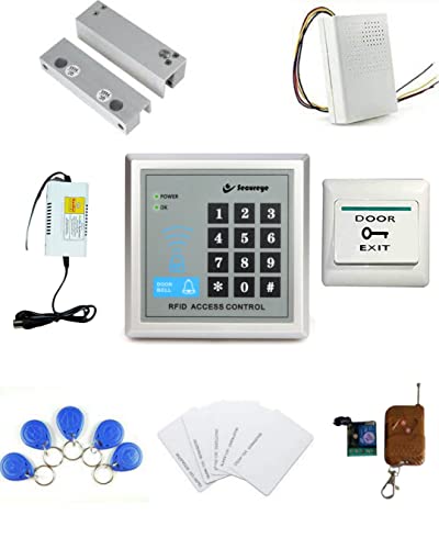 Card Access Control with Fully Frameless Glass Drop Bolt