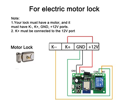 Tuya WiFi Switch Smart 1CH Relay Module DC5V 12V 24V Self-Locking RF433 Receive WI-FI Garage Door Opener Work with Alexa