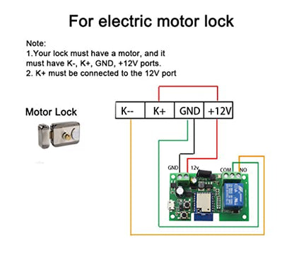 Tuya WiFi Switch Smart 1CH Relay Module DC5V 12V 24V Self-Locking RF433 Receive WI-FI Garage Door Opener Work with Alexa