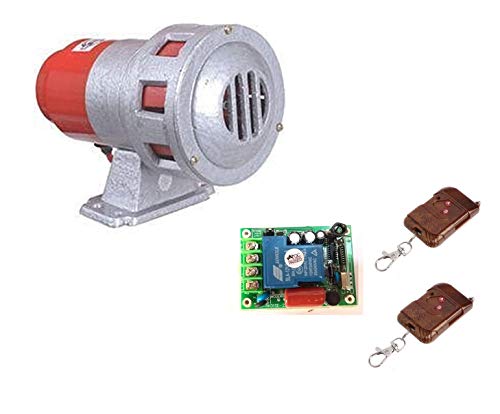 Single Phase Hooter for Industries, School & College 1.5 Km Range with 220V 30A Receiver with 2 remotes