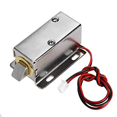 NAVKAR SYSTEMS 12V DC Cabinet Door Drawer Electric Lock Assembly Solenoid Lock 27x29x18mm and Remote Kit for Open Electronic Door Lock (with 2 Remote)