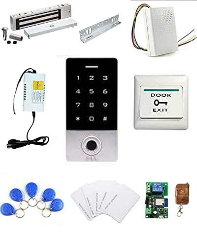 Weatherproof Biometric Card Access Control + Electromagnetic Lock with WiFi Receiver