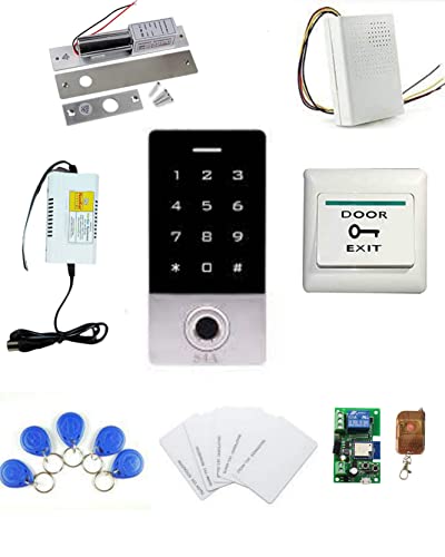 Weatherproof Biometric Card Access Control + Drop Bolt Lock with WiFi Receiver