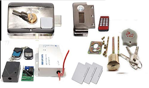 Electronic Lock Motor Operated Silent Outdoor Type Open by RFID Card, Remote, Switch, Security Lock,Steel Door Lock