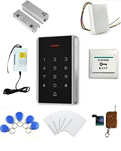 Card Access Control with Fully Frameless Glass Drop Bolt