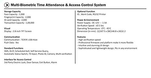 ESSL MB 160 FACE TIME ATTENDANCE WITH ACCESS CONTROL SYSTEM