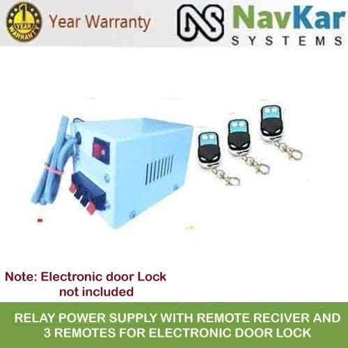 Relay Power Supply with Remote RECIVER and 3 REMOTES for Electronic Door Lock