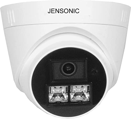 Jensonic Wired 1080p FHD 2MP 60° Viewing Area Security Camera, White
