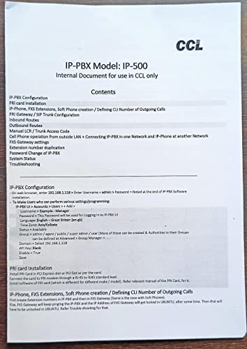 IP-PBX System IP-500
