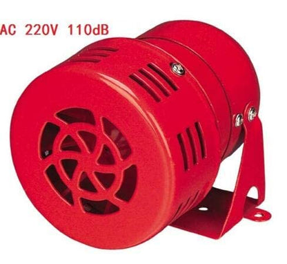 Industrial Motor Siren 220V Sound Range 100 Meter (Red, Small)