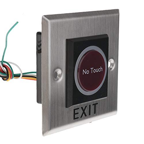 JENSONIC No Touch Stainless Steel Exit Button/Touch Free Door Release Sensor Button