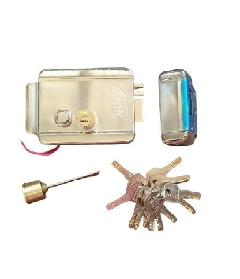 Electronic Rim Lock with 12 Keys