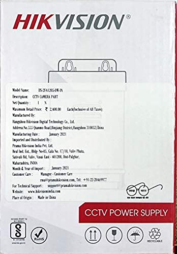 HIKVISION 12V 5A 240W Switch Power Supply CCTV/SMPS