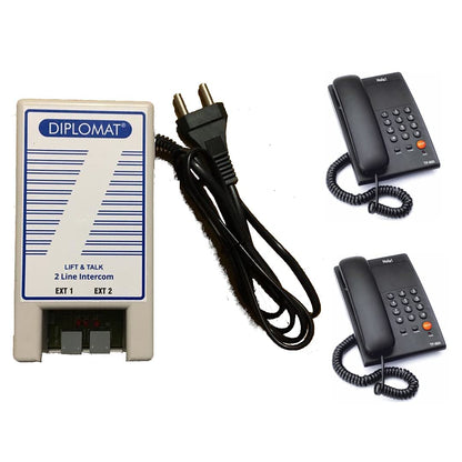 Lift & Talk Intercom System with EPABX and 2 Landline Phones